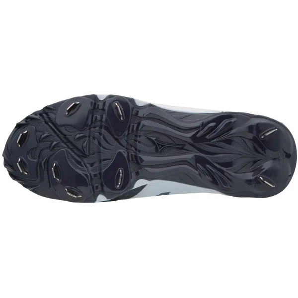 Mizuno - 9-Spike Advanced Sweep 4 Low Women's Metal Softball Cleat - White-Navy, Size 8