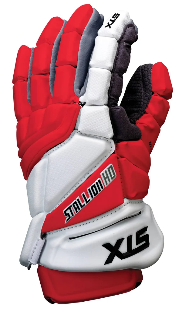 STX Lacrosse Stallion HD Gloves - Red