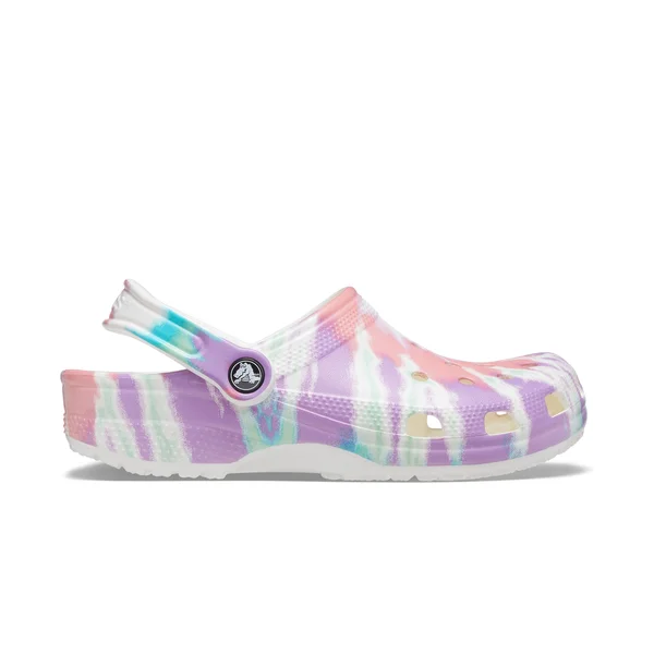 Crocs Fresco - Multi Classic Tie-Dye Graphic Clog Shoes