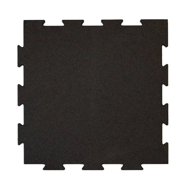 Survivor SportFloor Interlocking Isometric Black 24 in. x 24 in. x 0.25 in. Rubber Gym/Weight Room Flooring Tiles (32 Sq. ft.) (