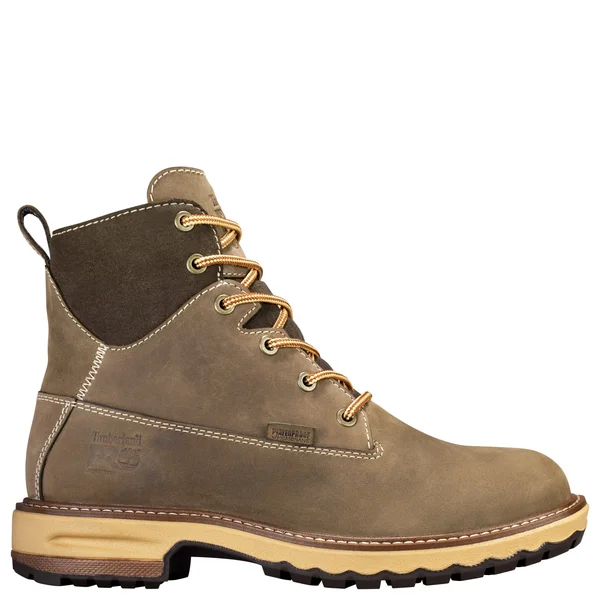 Timberland Women's Pro Hightower 6-Inch Soft-Toe Waterproof Work Boots - Brown, 9
