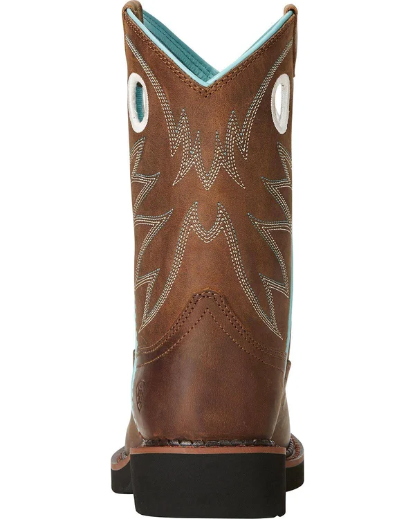 Ariat Kids Probaby Distressed Brown 4.5 - M