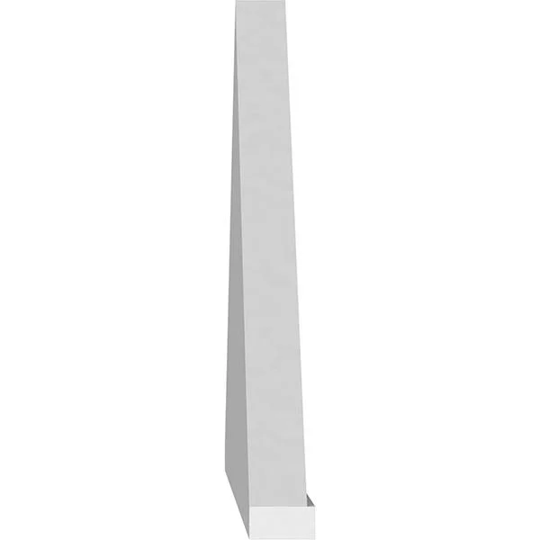 Ekena Millwork PEDPS066X175PKC03 66x22W x 17-1/2x22H x 2x22P (Pitch 6/12) Peaked Cap 3 Spoke Architectural Grade PVC Pediment