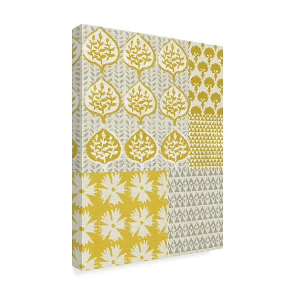 Trademark Fine Art 'Marigold Patterns I' Canvas Art by Chariklia Zarris - Size: 18 x 24