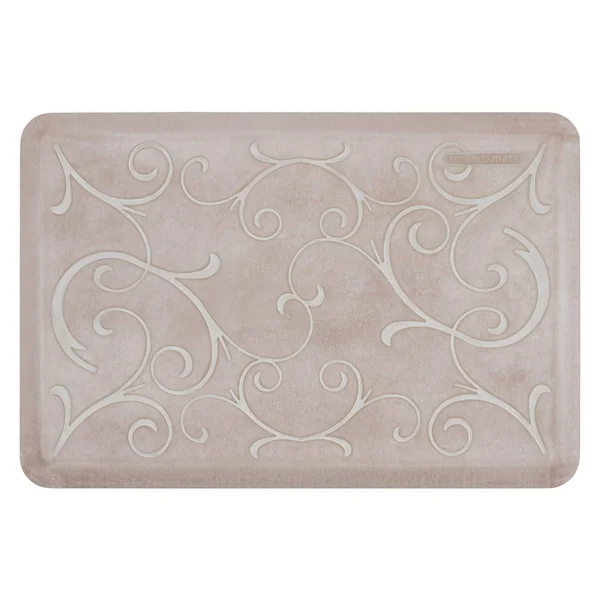 WellnessMats Estates Collection 3& x 2& Anti-Fatigue Mat Bella, Sand Dollar