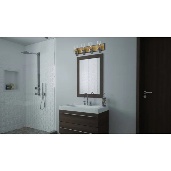 Quoizel FIN8634AWN Finch Bath Light, Aged Walnut