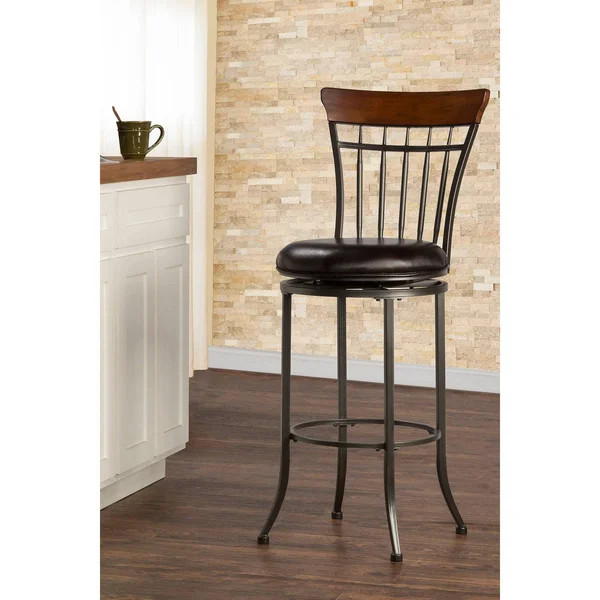 Hillsdale Cameron Swivel Vertical Spindle Bar Stool