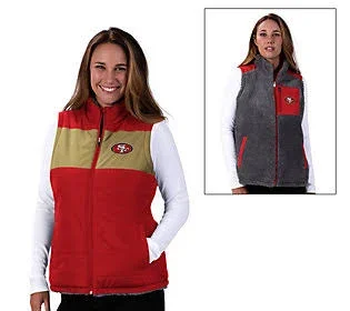 NFL Women's Reversible Vest, Size Medium, 49ers