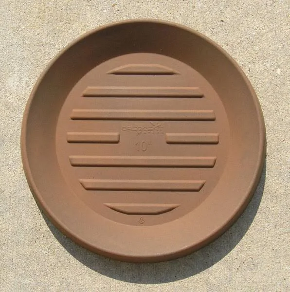 Crescent Garden Universal Round Saucer - Rust, 15x22