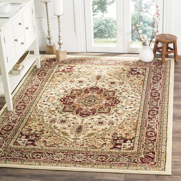 Safavieh Lyndhurst LNH330R 3&3x22 x 5&3x22 Ivory, Rust Area Rug