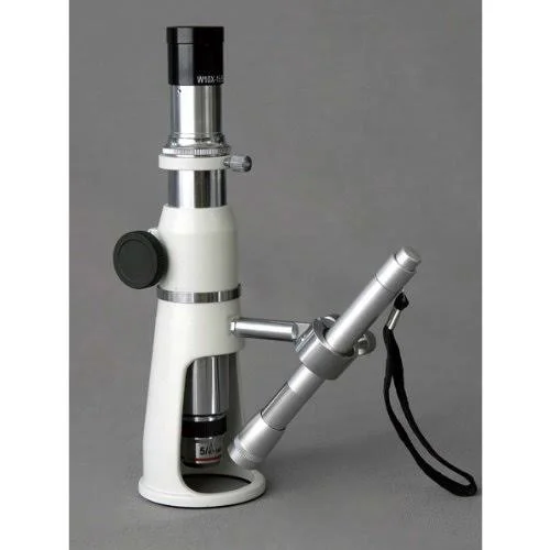 Amscope 100x Stand, Shop, Measuring Microscope + Pen Light