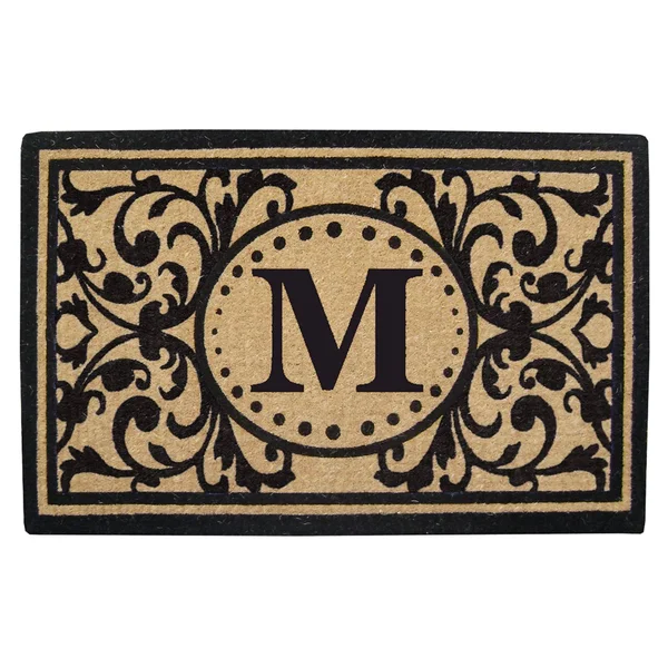 Heavy Duty 22x22 x 36x22 Coco Mat Heritage, Monogrammed M