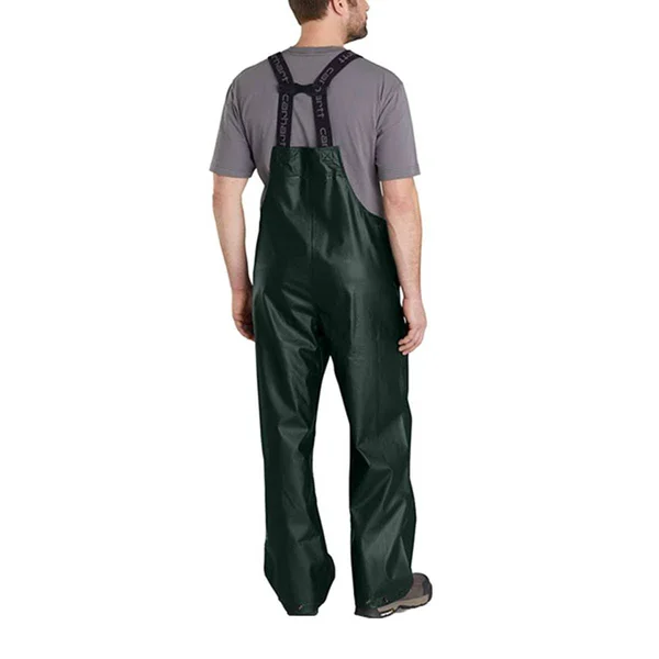 Carhartt Men's Lightweight Waterproof Rainstorm Bib Overalls - Green