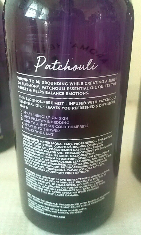 Bath & Body Works Aromatherapy Patchouli 5 in 1 Essential Oil Mist