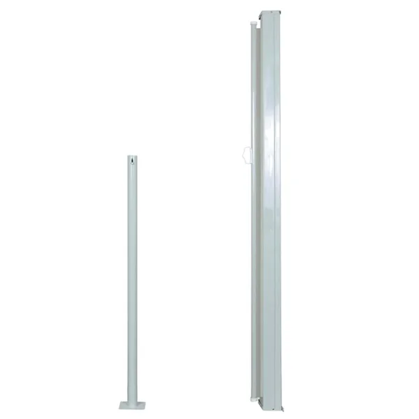 vidaXL Retractable Side Awning 55.1x22x118.1x22 Cream