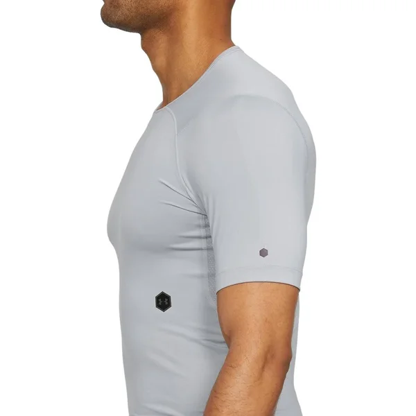 Under Armour Men's Rush Compression Short Sleeve Shirt, XXL, Gray