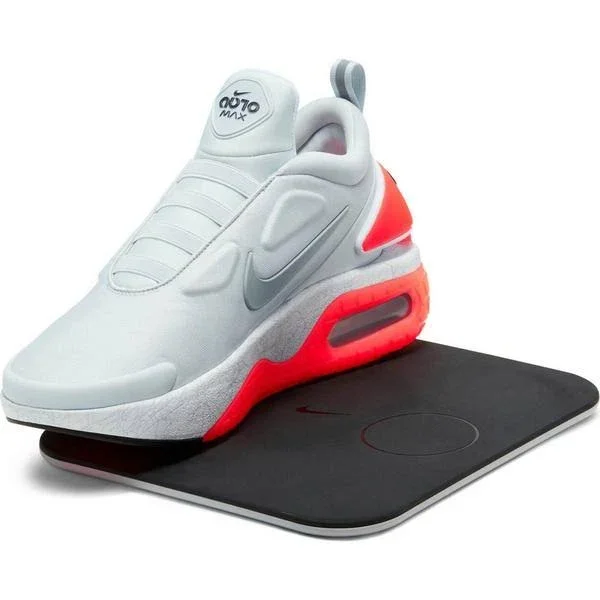 Nike Mens Adapt Auto Max Shoes Pure Platinum/Particle Grey Size 13.0