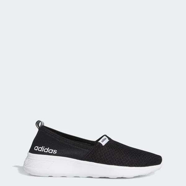 Adidas Lite Racer Slip-On Shoes - Women's - Core Black, Cloud White - 7.5