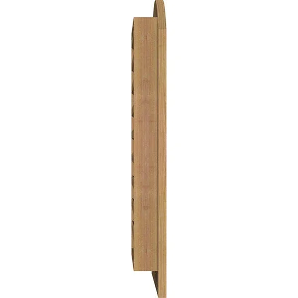 Ekena Millwork GVWAR14X2601SFUWR 14x22W x 26x22H Arch Top Gable Vent (19x22W x 31x22H Frame Size): Unfinished - Functional, Smoot