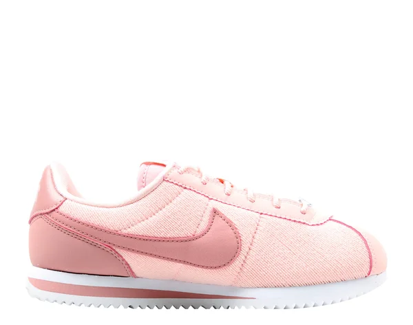 Nike Cortez Basic TXT SE (GS) Pink/Pink-White Big Kids Running Shoes AA3498-600 Size 3.5