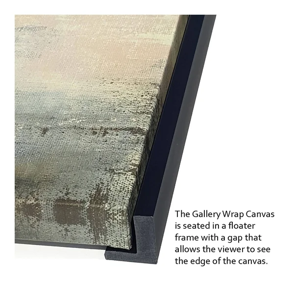 Sunset Starburst - 47x22 x 32x22 Fine Art Giclee Print on Gallery Wrap