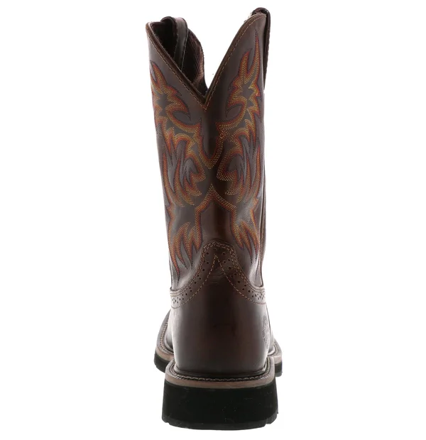 Justin Men's Rugged Tan Cowhide Stampede Work Boots
