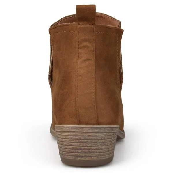 Journee Collection Women's &Rimi& Round Toe Faux Suede Boots - Grey- 8.5