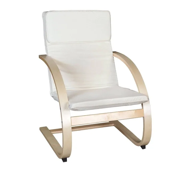 Mia Bentwood Chair - Natural/ Red