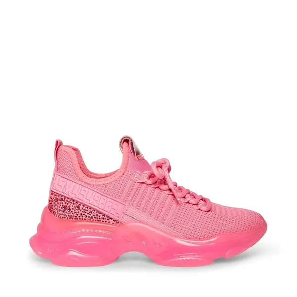 Maxima Hot Pink Sneakers by Steve Madden, Size 8