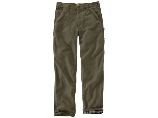 Carhartt Men's Flannel Lined Washed Duck Dungaree