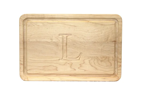Bigwood Boards 220-L Carving Board - Rectangular Carving Board with Juice Well, Large Monogrammed Cutting Board with Juice Groove