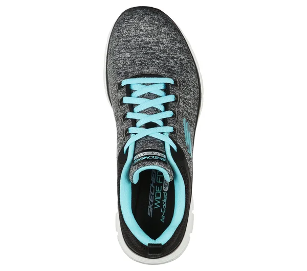 Skechers Women's Flex Appeal 4.0 Sneakers - Black/Light Blue, 5.5