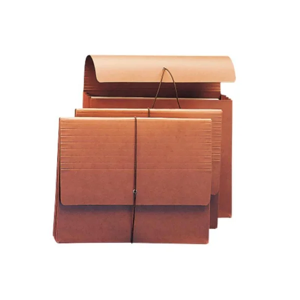 Smead Wallet, 3-1/2x22 Expansion, Flap and Cord Closure, Letter size, Redrope, 10 per Box (71105)