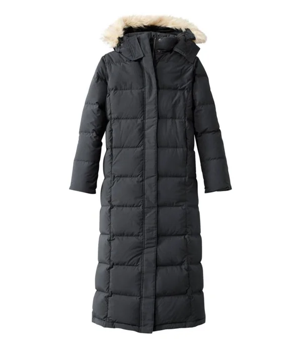 Women's Petite Ultrawarm Down Winter Coat - Long Black Medium, L.L.Bean