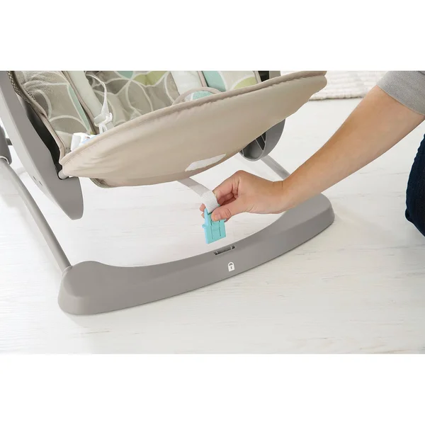 Fisher-Price Deluxe Take-Along Swing & Seat, White/Tan