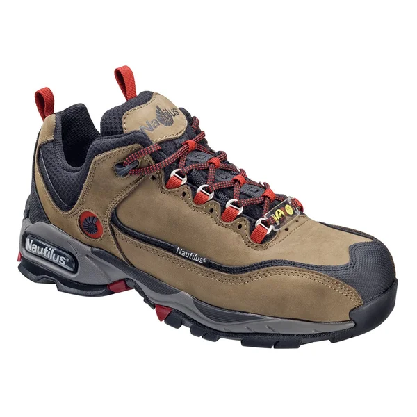 Nautilus Men's N1392 Steel Safety Toe Athletic Shoe, Size: 14, Brown