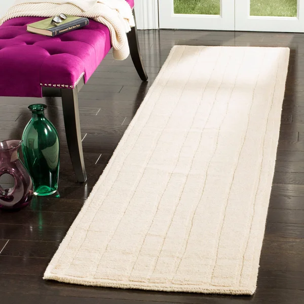 Martha Stewart Freehand Stripe Area Rug - Size: 5& x 8&, Red