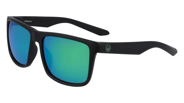 Dragon Dr Meridien LL H2O 008 Matte Black Rectangular Sunglasses