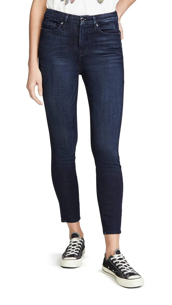 Good American Good Waist Crop Skinny Jeans Blue025 22