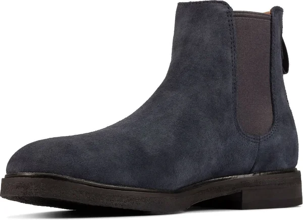 Men's Clarks Clarkdale Gobi Chelsea Boot - 7 M, Navy Suede