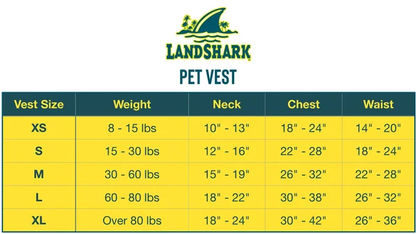 Land Shark Pet Life Vest