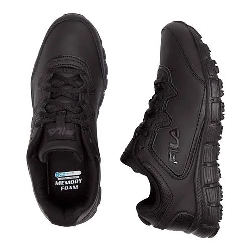 Women's Fila Memory Fresh Start SR Shoe, Size: 9, Black