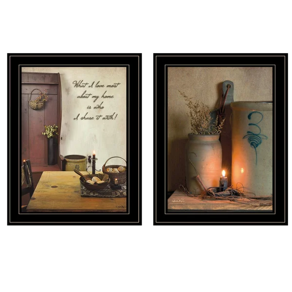 What I Love Most 2-Piece Vignette by Susie Boyer Black Frame