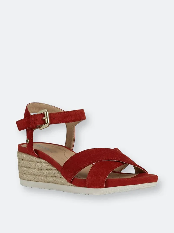 D Ischia Corda C Buckle Sandal - 10.5, Red