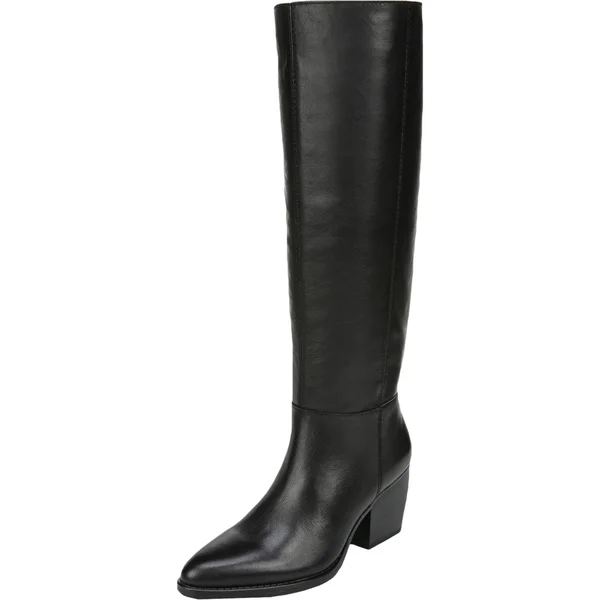 Naturalizer FAE High Shaft Boots - Black Leather
