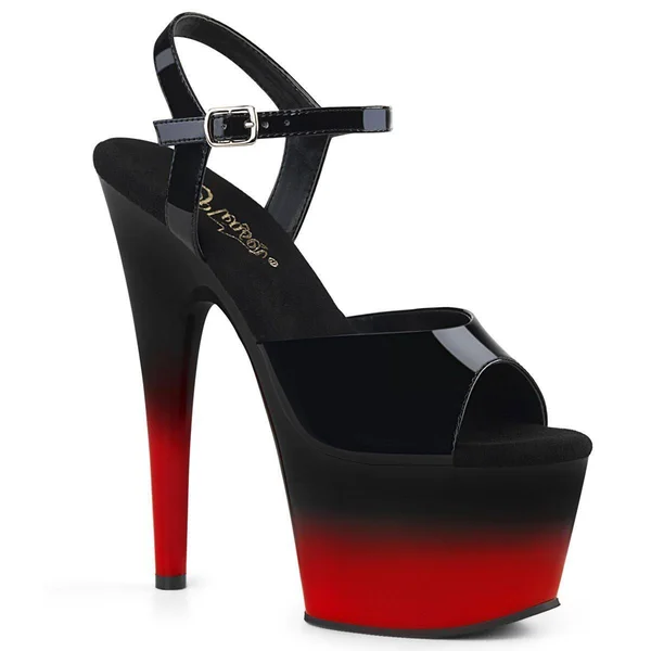 Pleaser - ADORE-709BR-H 12 - Black Patent/Black-Red
