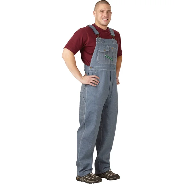Key Denim Bib Overall - Hickory Stripe