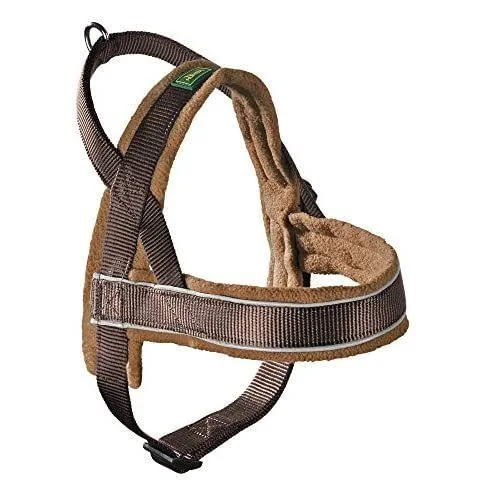 Hunter Norwegian Racing Nylon Harness Brown/fleece Cognac Medi