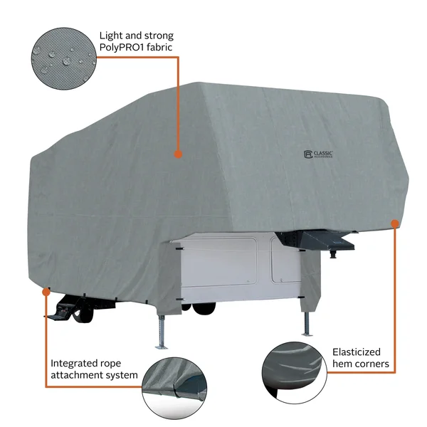 Classic Accessories RV Polypro 1 - 5th Wheel Cover