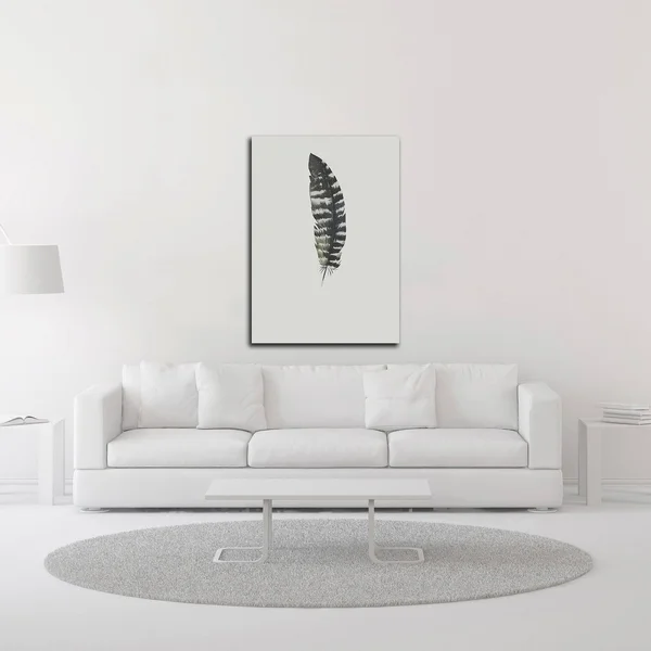 Tangletown Fine Art 21x22 x 15x22 Feather 05 by Incado Print on Canvas